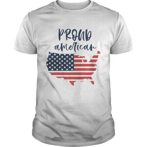 Proud American Fourth Of July Usa Flag Labor Memorial Day Premium Shirt